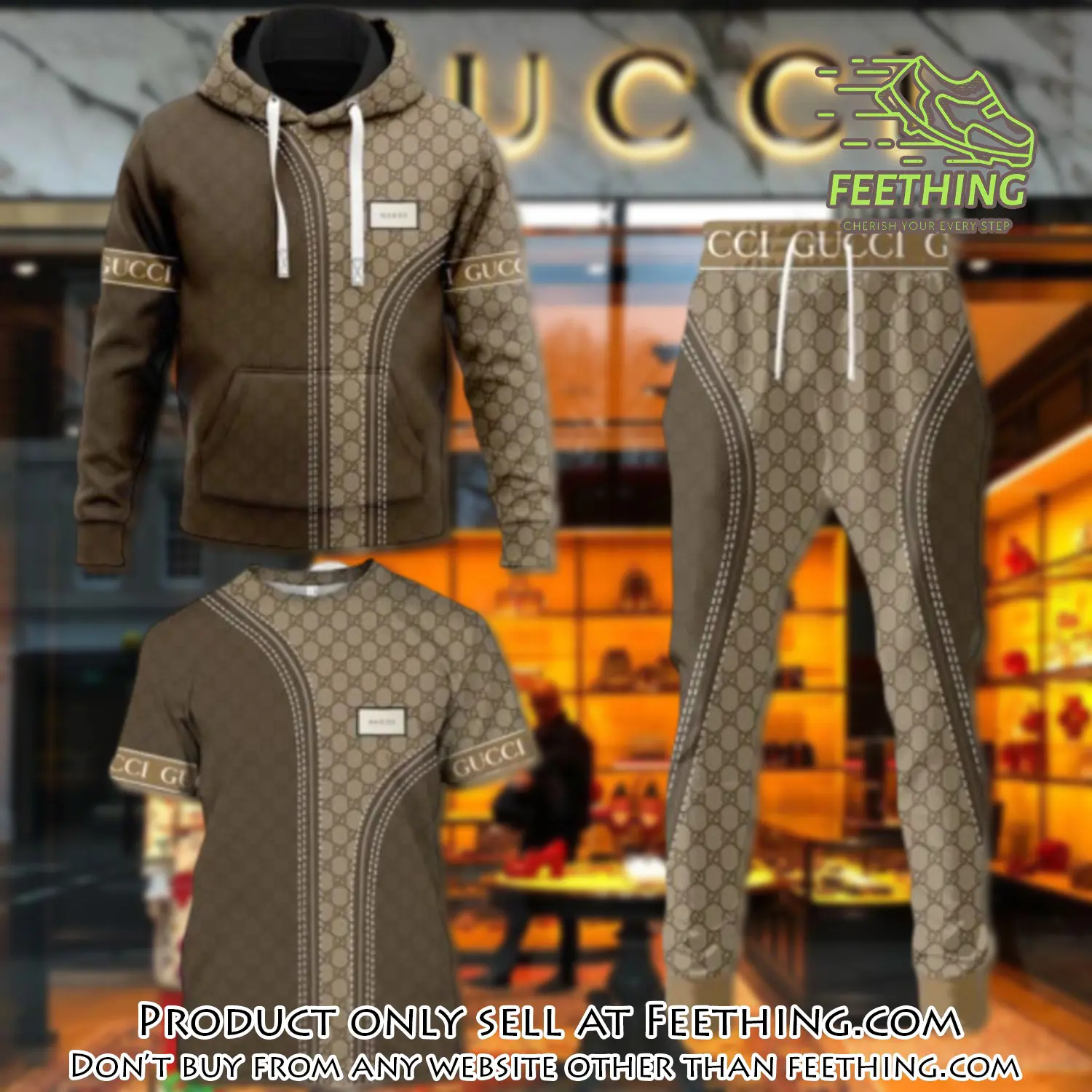 Gucci luxury brand combo tshirt hoodie long pants set trending 24 outfit sport lcs1031 ft4330300